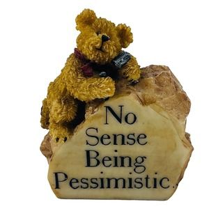 Boyds Bears Stuart Pessimistic Desk Sign Figurine Style #4167 Home‎ Decor